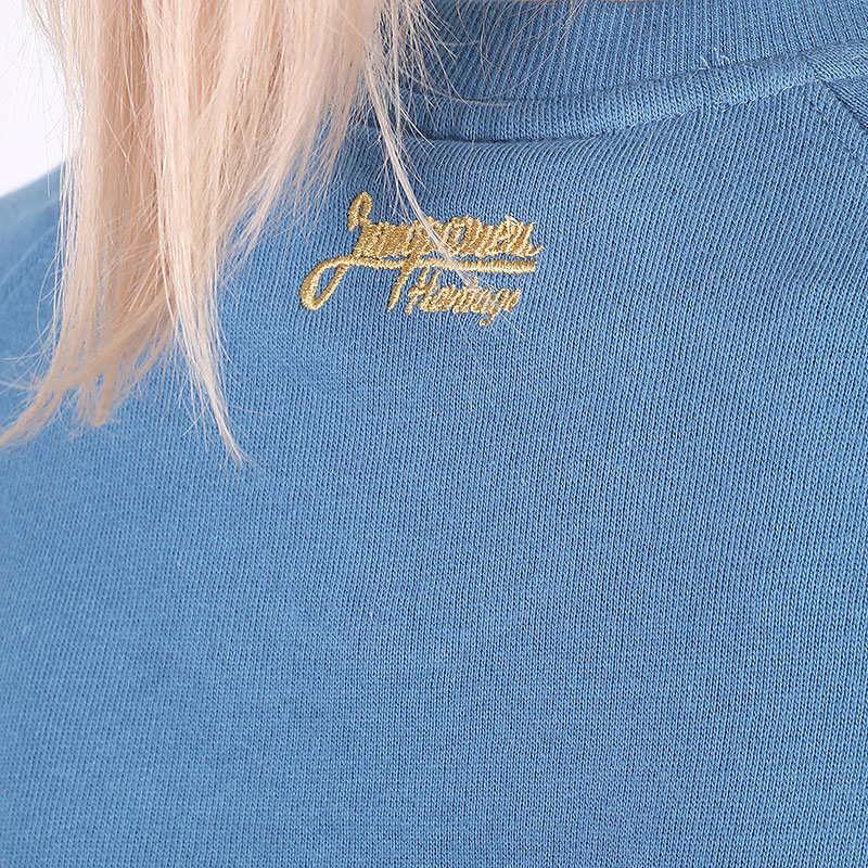 женская синяя толстовка Запорожец heritage Gimnastika Sweatshirt W Gimnastika-blue - цена, описание, фото 4